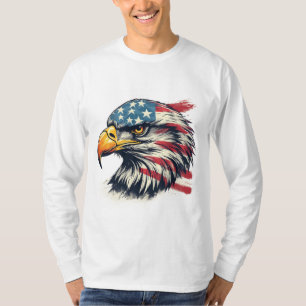Veteran Eagle Geschenk – Amerikanisches Flaggen-De T-Shirt