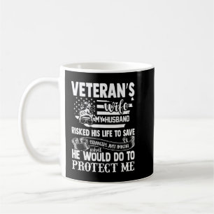 Veteran Ehefrau Army Husband Soldier Sprichwort Co Kaffeetasse