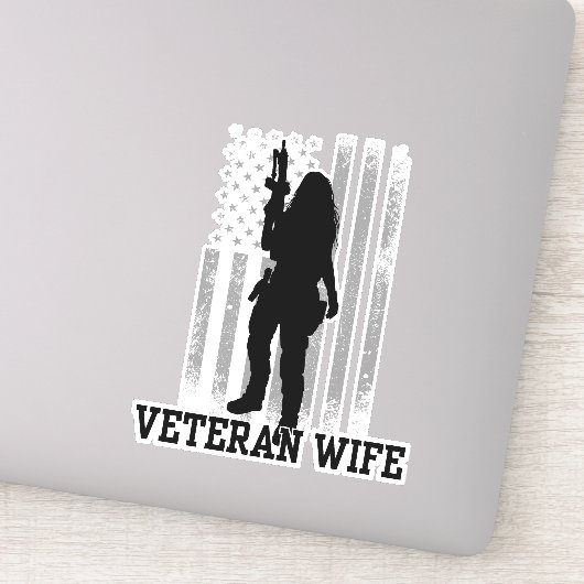 Veteran-Ehefrau Aufkleber (Detail)