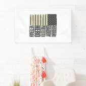 Veteran Ehemann Daddy Beschützer Held Flagge Shirt Banner (Insitu)