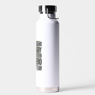 Veteran Ehemann Daddy Beschützer Held Flagge Shirt Trinkflasche