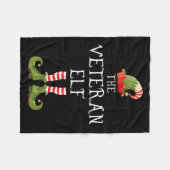 Veteran Elf Family Matching Group Christmas Us Arm Fleecedecke (Vorderseite (Horizontal))