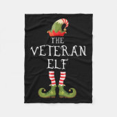Veteran Elf Family Matching Group Christmas Us Arm Fleecedecke (Vorderseite)