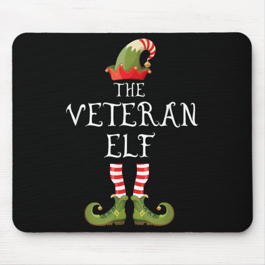 Veteran Elf Family Matching Group Christmas Us Arm Mousepad (Vorne)