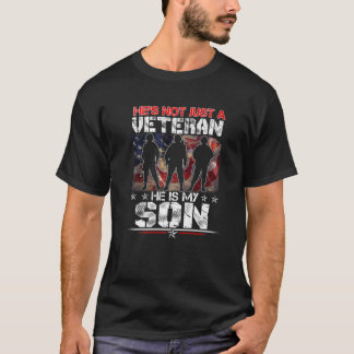 Veteran, er ist mein Sohn Amerikaner Flag Veterane T-Shirt