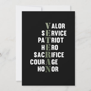 Veteran Fakten Happy Veterans Day Support Grafik Dankeskarte