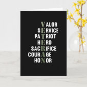 Veteran Fakten Happy Veterans Day Support Grafik Karte (Gelbe Blume)