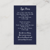 Veteran Flag Memorial Gebet-Karte Beerdigung Gefal Telefonnummerkarte (Rückseite)