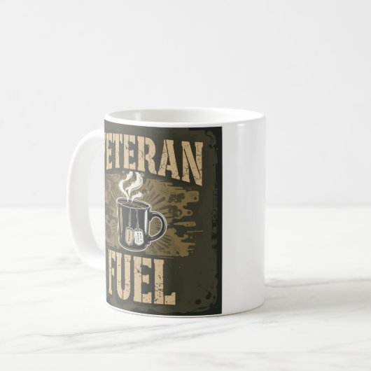Veteran Fuel Patriotic Coffee Tasse (Vorderseite Links)