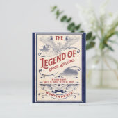 Veteran Funeral Einladung Post Postkarte (Stehend Vorderseite)