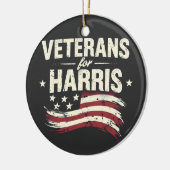 Veteran für die Wahl der Harris Kamala Harris Army Keramik Ornament (Links)