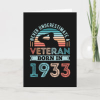 Veteran geboren 1933 90. Geburtstagsgeschenk