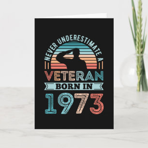 Veteran geboren 1973 50. Geburtstagsgeschenk Karte