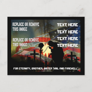 Veteran Gedächtnisschwal der Tränen Erinnerung Postkarte