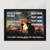 Veteran Gedächtnisschwal der Tränen Erinnerung Postkarte (Vorderseite)