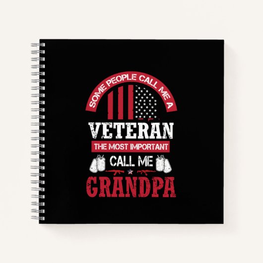 Veteran Grandpa Notizblock (Vorderseite)