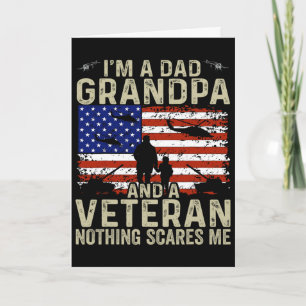 Veteran Großvater-Shirt für Männer Großvater Veter Karte