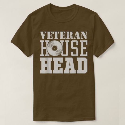 Veteran House Head - House Music Old School Rave E T-Shirt (Design vorne)
