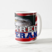 Veteran im Ruhestand Kaffeetasse (VorderseiteRechts)