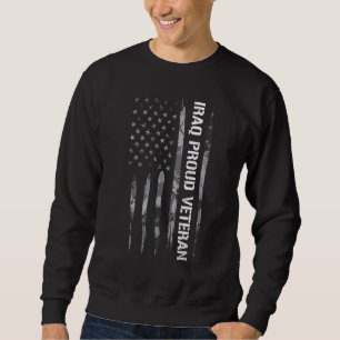 Veteran Irak Stolz auf Veteranen Amerikanische F Sweatshirt