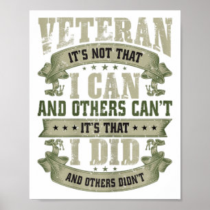 Veteran ist es nicht, dass ich und andere Cant Vet Poster