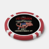 Veteran Krebspatient Über- oder Unterschätze Mich Pokerchips (Einzeln)
