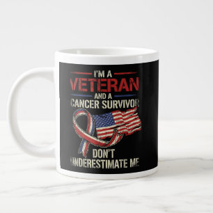 Veteran Krebspatient Unterschätze mich nicht Jumbo-Tasse