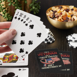 Veteran Krebspatient Unterschätze mich nicht Spielkarten