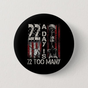 Veteran lebt Selbstmord Bewusstsein Ptsd Veteran 2 Button