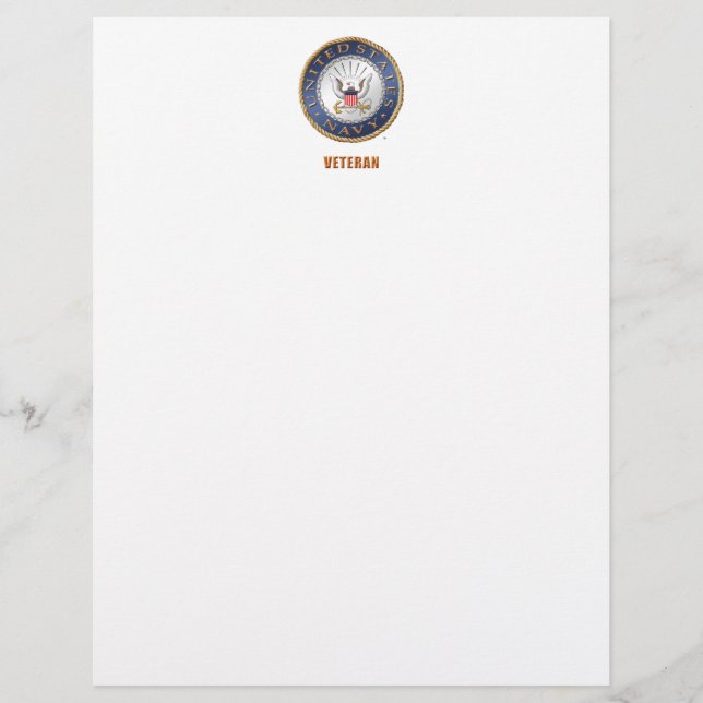 Veteran Letterhead der US-Marine (Vorderseite)