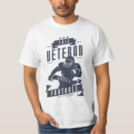 Veteran Liebe American Football T-Shirt
