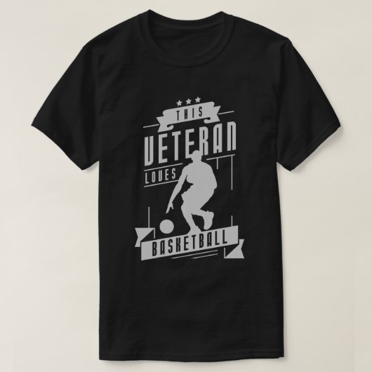 Veteran Lieben Basketball T-Shirt (Design vorne)