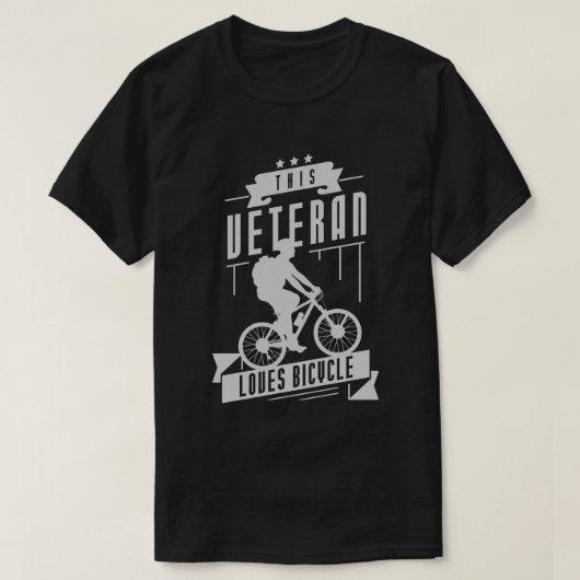 Veteran Lieben Fahrrad T-Shirt (Design vorne)