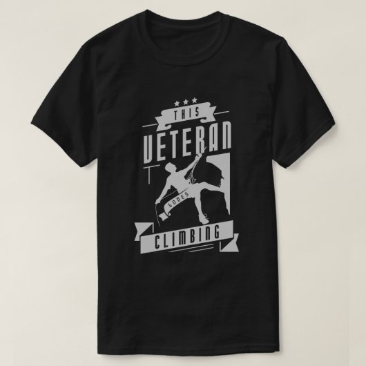 Veteran Lieben Klettern T-Shirt (Design vorne)