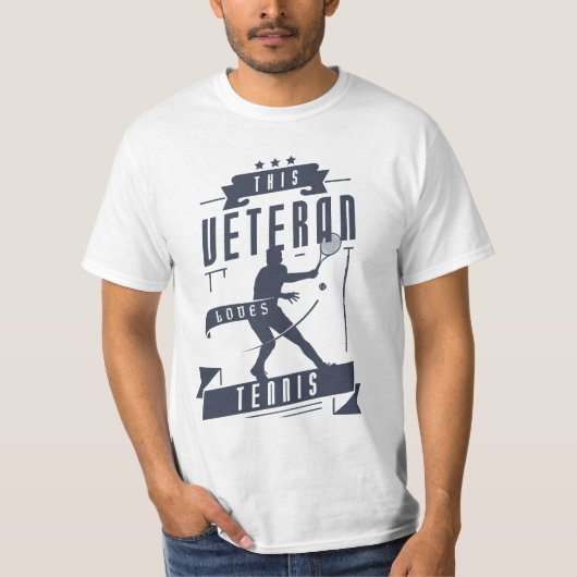 Veteran Lieben Tennis Ball T-Shirt (Vorderseite)