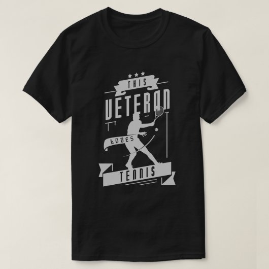 Veteran Lieben Tennis Ball T-Shirt (Design vorne)