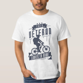 Veteran Lieben zum Radfahren T-Shirt