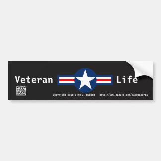 Veteran Life Autoaufkleber