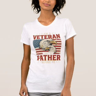 Veteran Like My Father Before Me Eagle T-Shirt_1 T-Shirt
