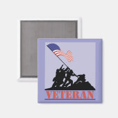 Veteran Magnet (Vorderseite/Rückseite)