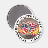 Veteran Magnet (Vorderseite/Rückseite)