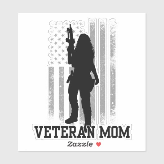 Veteran-Mama Aufkleber (Blatt)