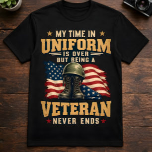 Veteran MEINE ZEIT IN UNIFORM IST VORBEI T-Shirt