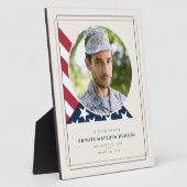 Veteran Memorial Foto Plaque Fotoplatte (Seite)