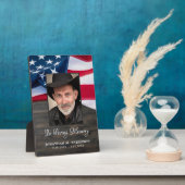 Veteran Memorial Military Foto USA Flag Fotoplatte (Seite)