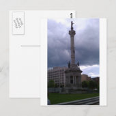 Veteran Memorial, Scranton PA Postkarte (Vorne/Hinten)