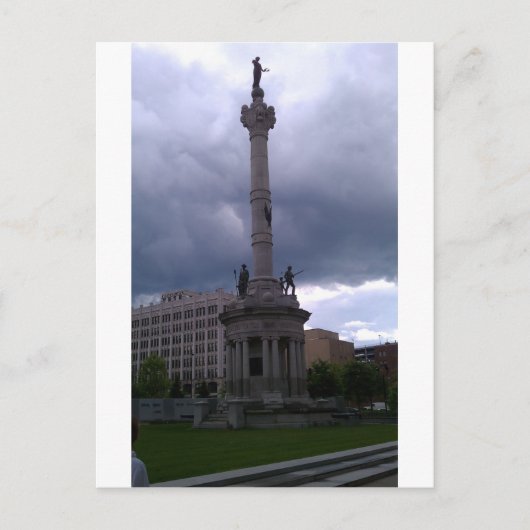 Veteran Memorial, Scranton PA Postkarte (Vorderseite)