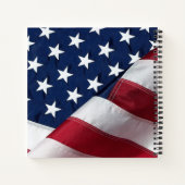 Veteran Memorial US Flag Funeral GuestBook Notizblock (Rückseite)