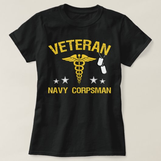 Veteran Navy Corpsman T Shirt (Design vorne)