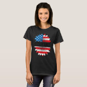 Veteran Nurse Sunflower US Flag Veteran Nursing T-Shirt (Vorne ganz)